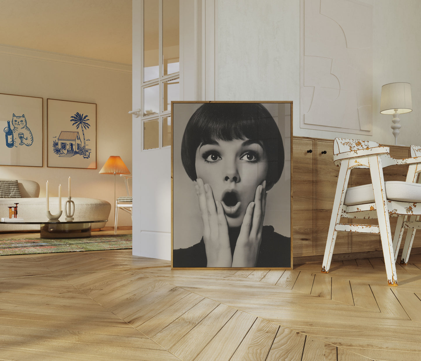 Chokeret Udtryk Retro Plakat