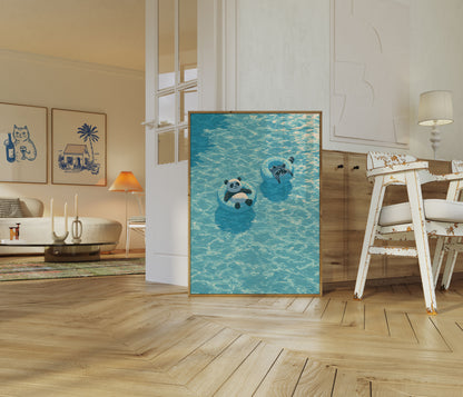 Pandabotten Zwemband Avontuur Poster