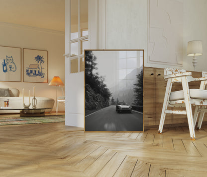 Mountain Road Classic Porsche Poster