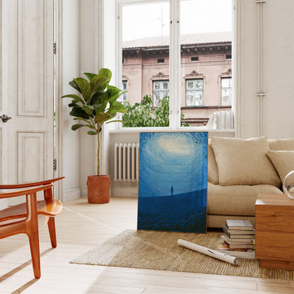 Plakat: Dykker udforsker havdybet