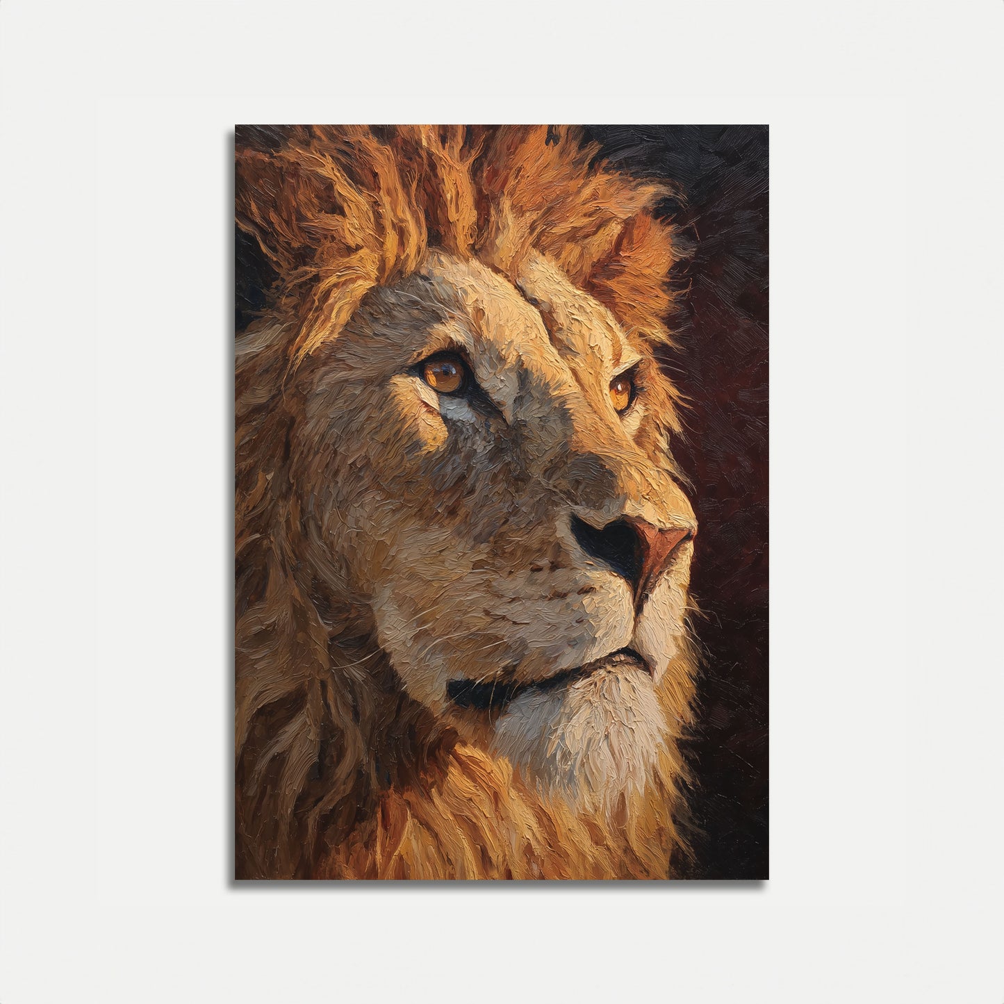 Plakat Portret Majestatycznego Lwa