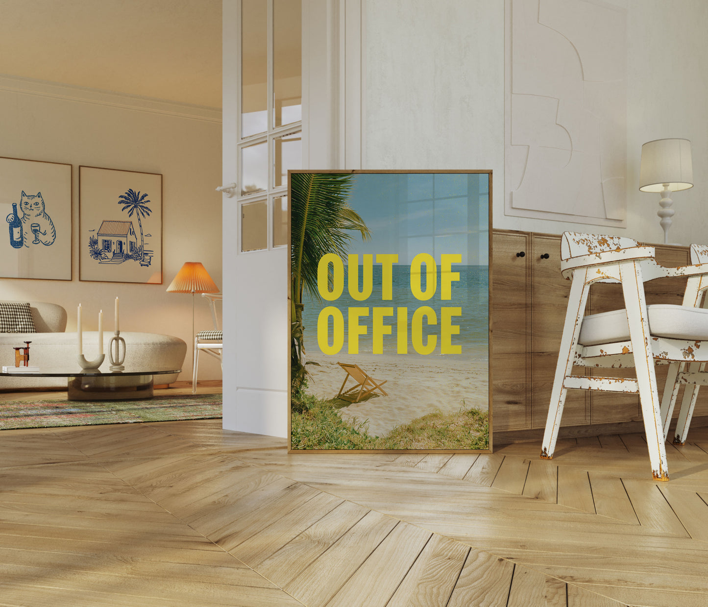 Poster Paradiso Spiaggia Fuori Ufficio