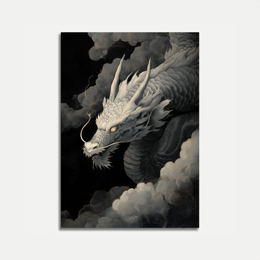 Ethereal Storm Dragon Poster