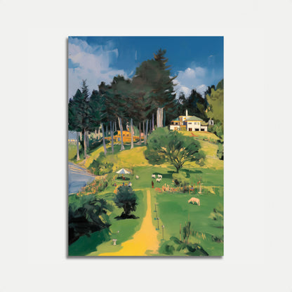 Pastoral Countryside Summer Poster