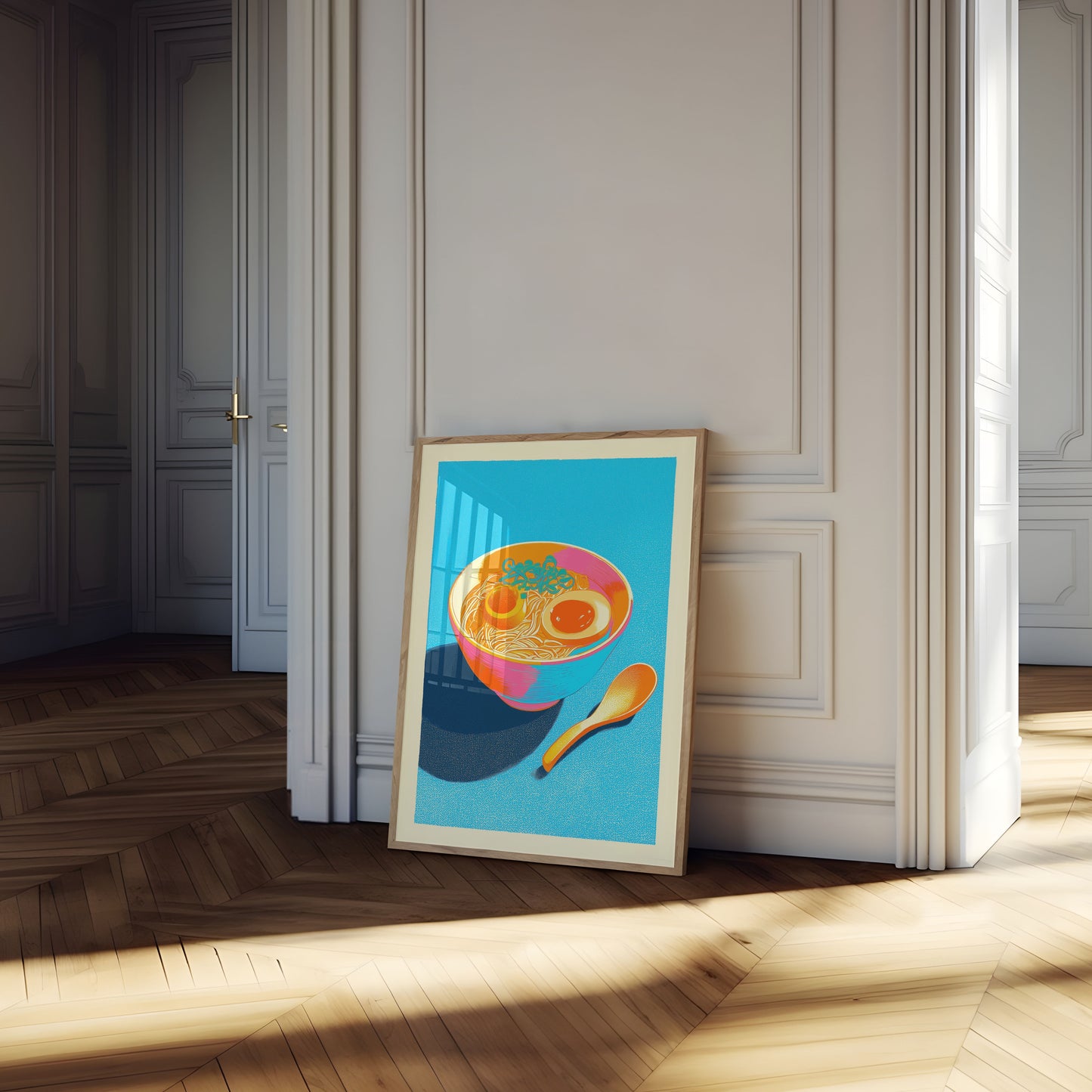 Colorful Ramen Bowl Poster
