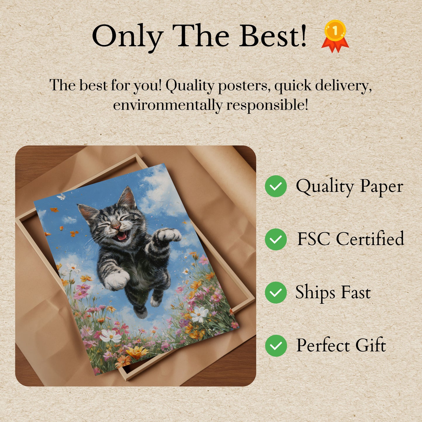 Pôster de Gato Dançante Alegre