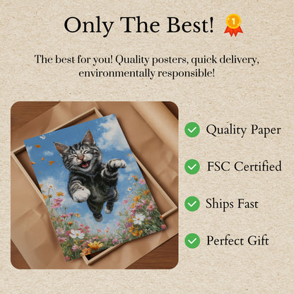 Pôster de Gato Dançante Alegre