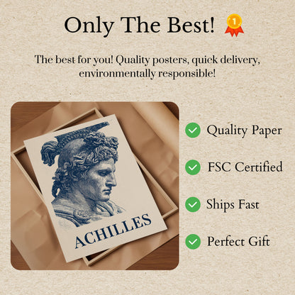Achilles – starověký válečník plakát