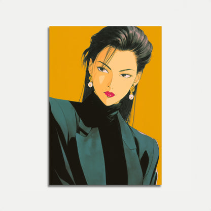 Elegant Woman Portrait Pop Art Poster
