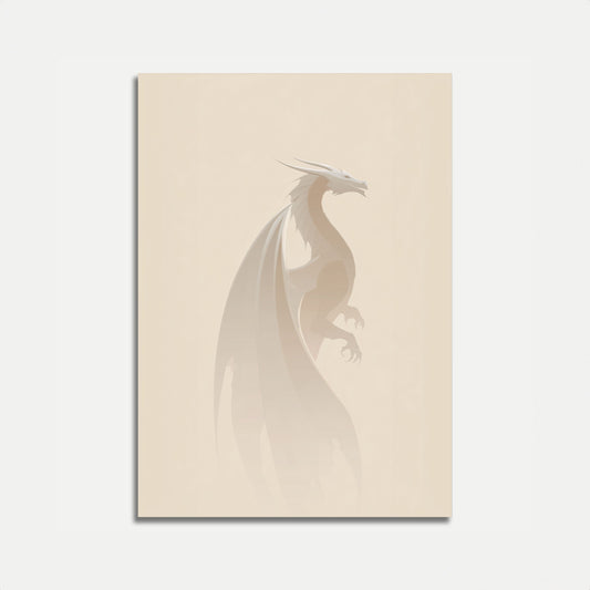 Ethereal Dragon Silhouette Poster