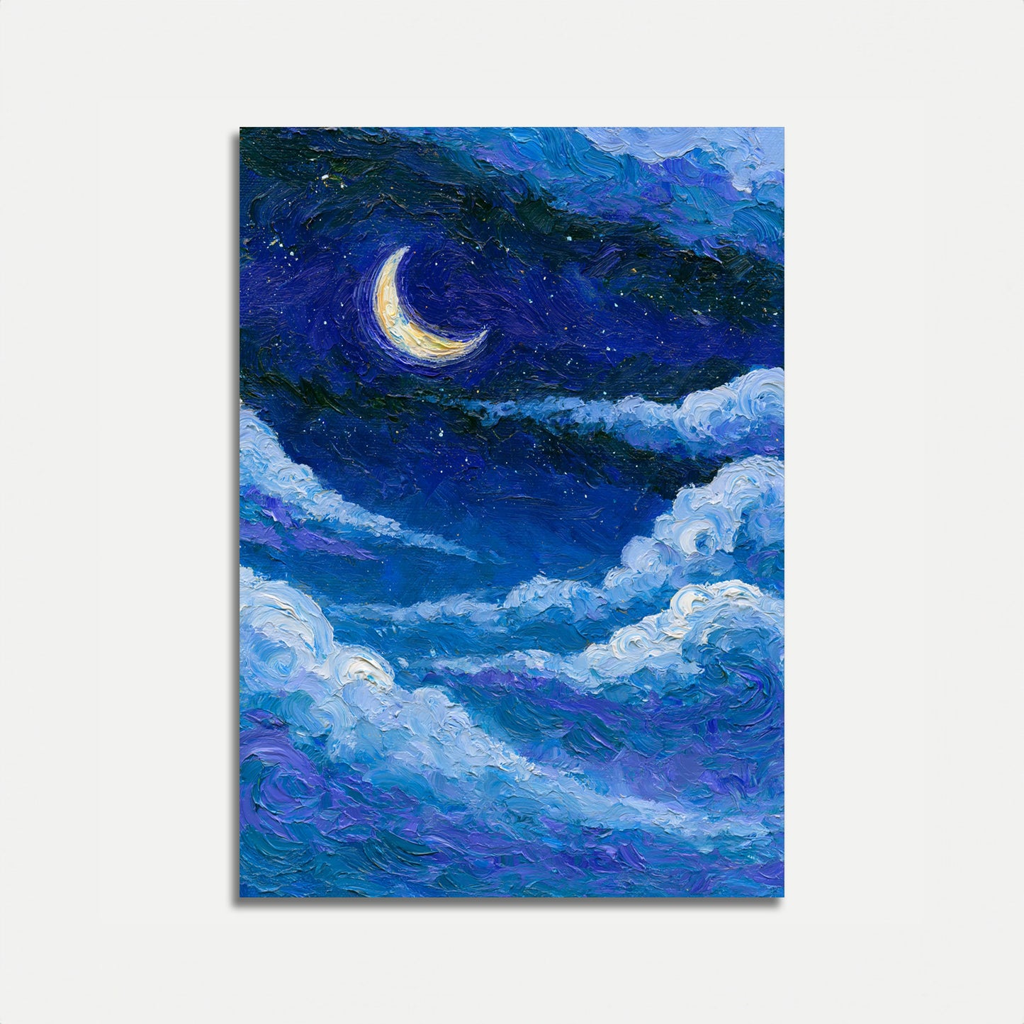 Poster: Sterrenhemel met Wolken