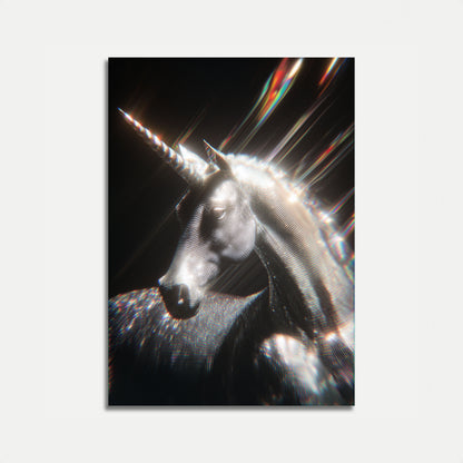 Poster Luminoso dell'Unicorno Celeste