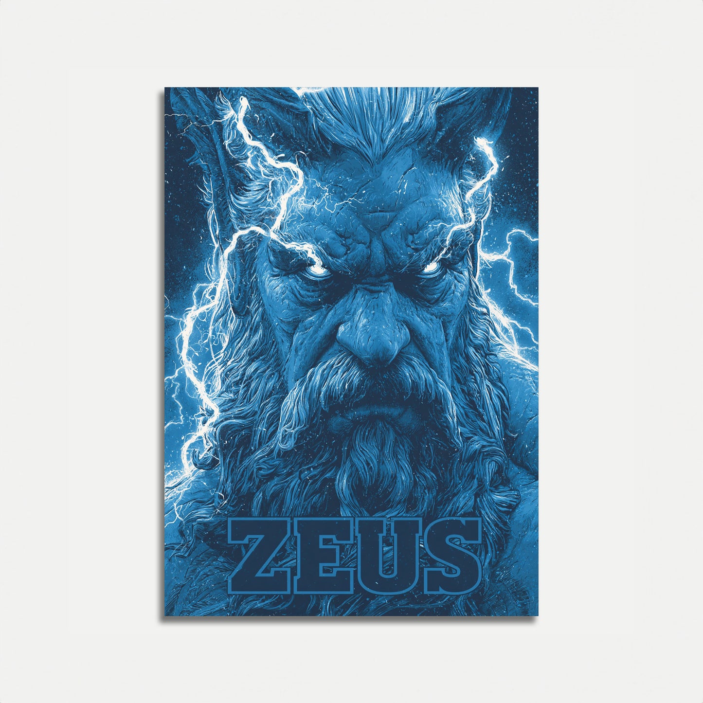 Zeus Bůh hromu Plakát