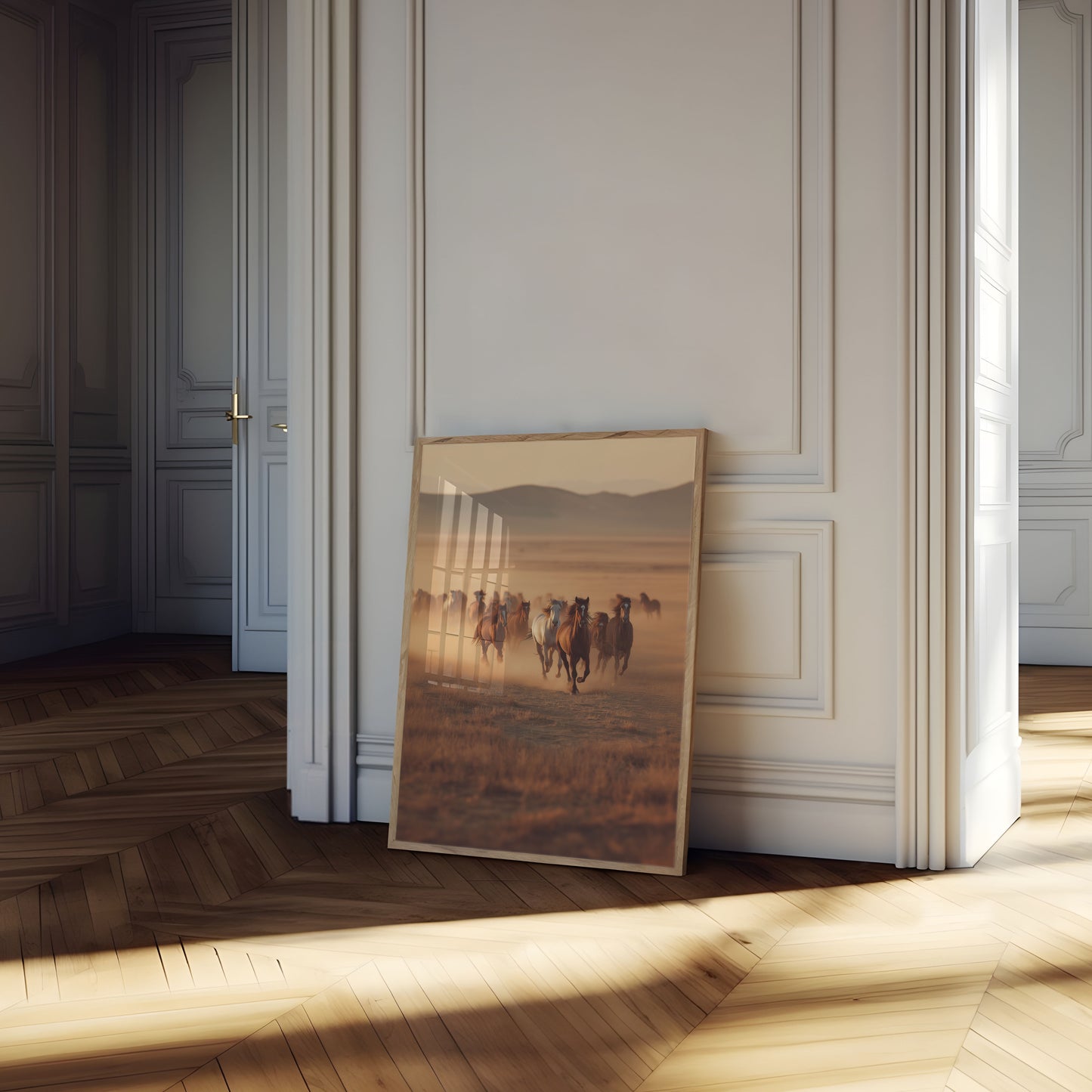 Wild Horses Running Free Poster