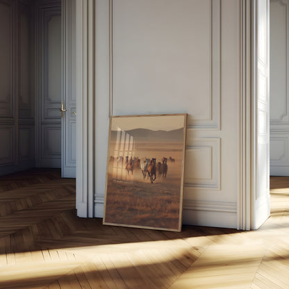 Wild Horses Running Free Poster