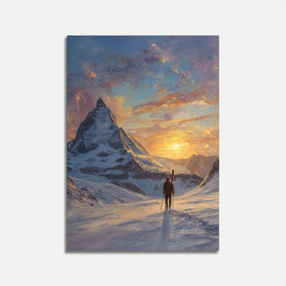 Mountain Peak Sunrise Poster