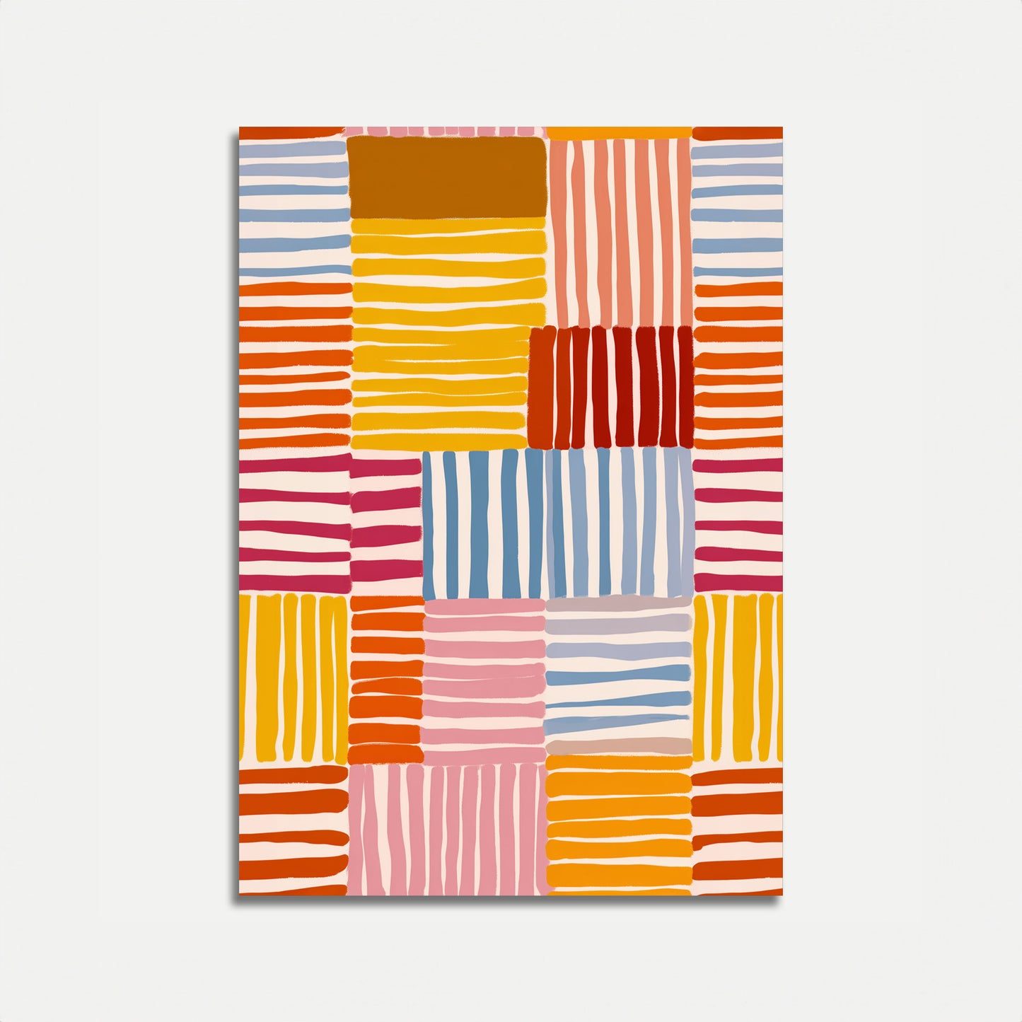Abstract Color Blocks Poster