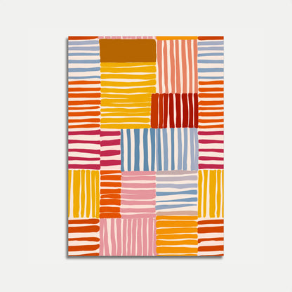 Abstract Color Blocks Poster