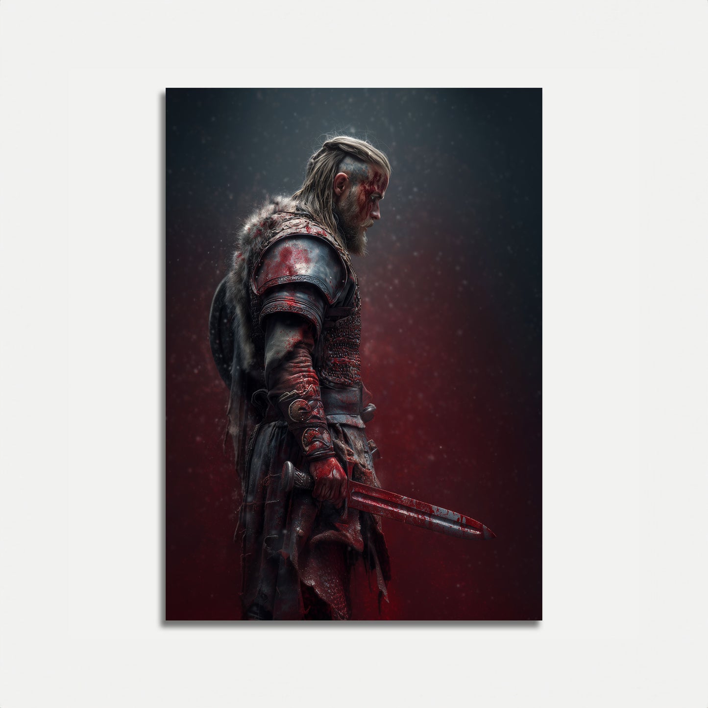 Bloodied Viking Warrior Poster