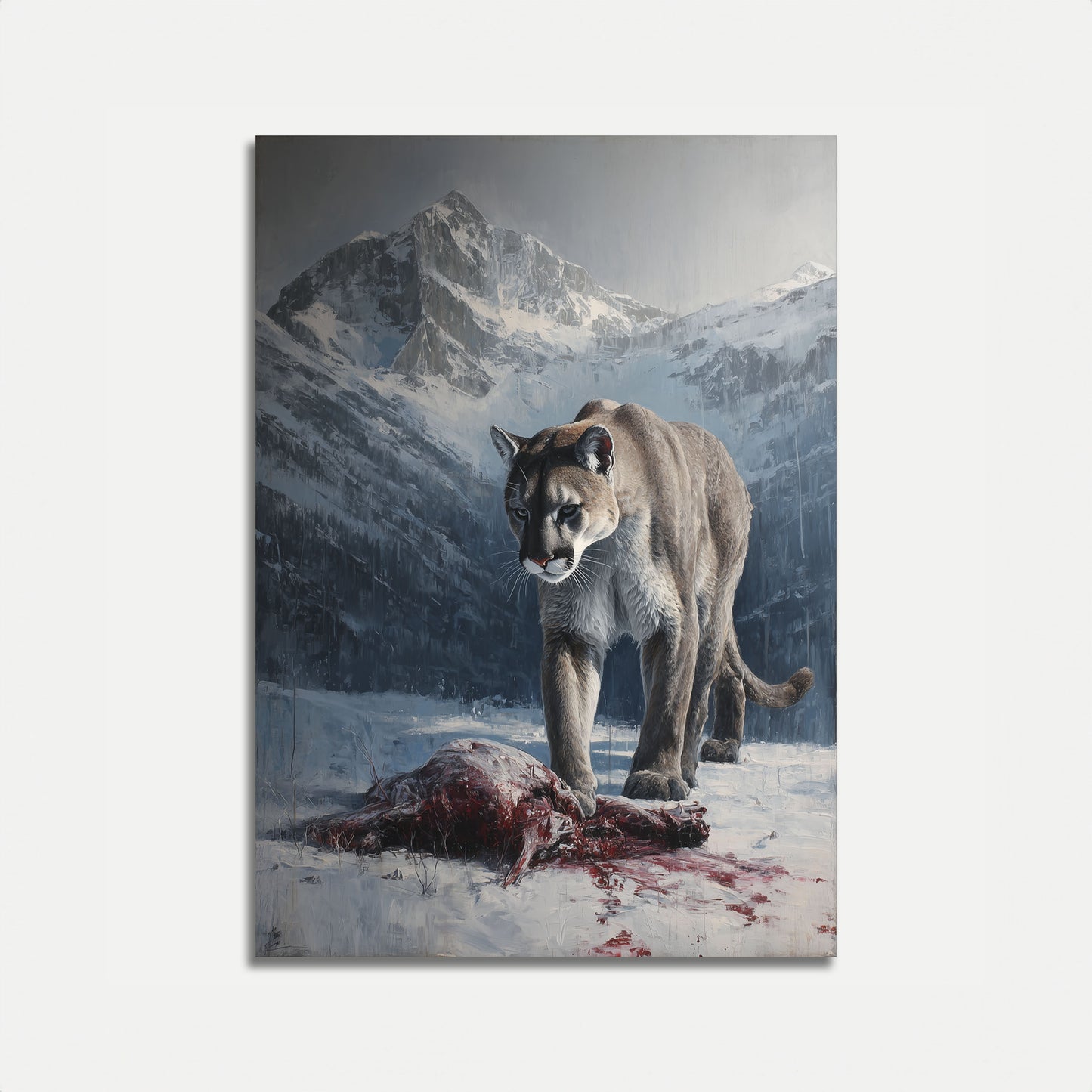 Manifesto di Caccia Invernale del Puma