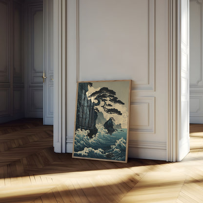 Coastal Cliffs and Waves Poster