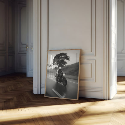 Affiche Vintage de Moto Speed Rider