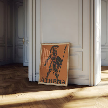 Athéna Řecká Bohyně Válečnice Plakát