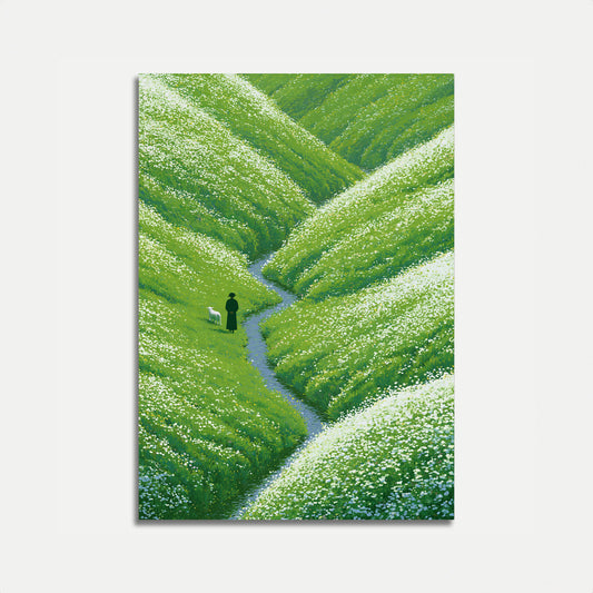 Pastoraal Vallei Beek Landschap Poster