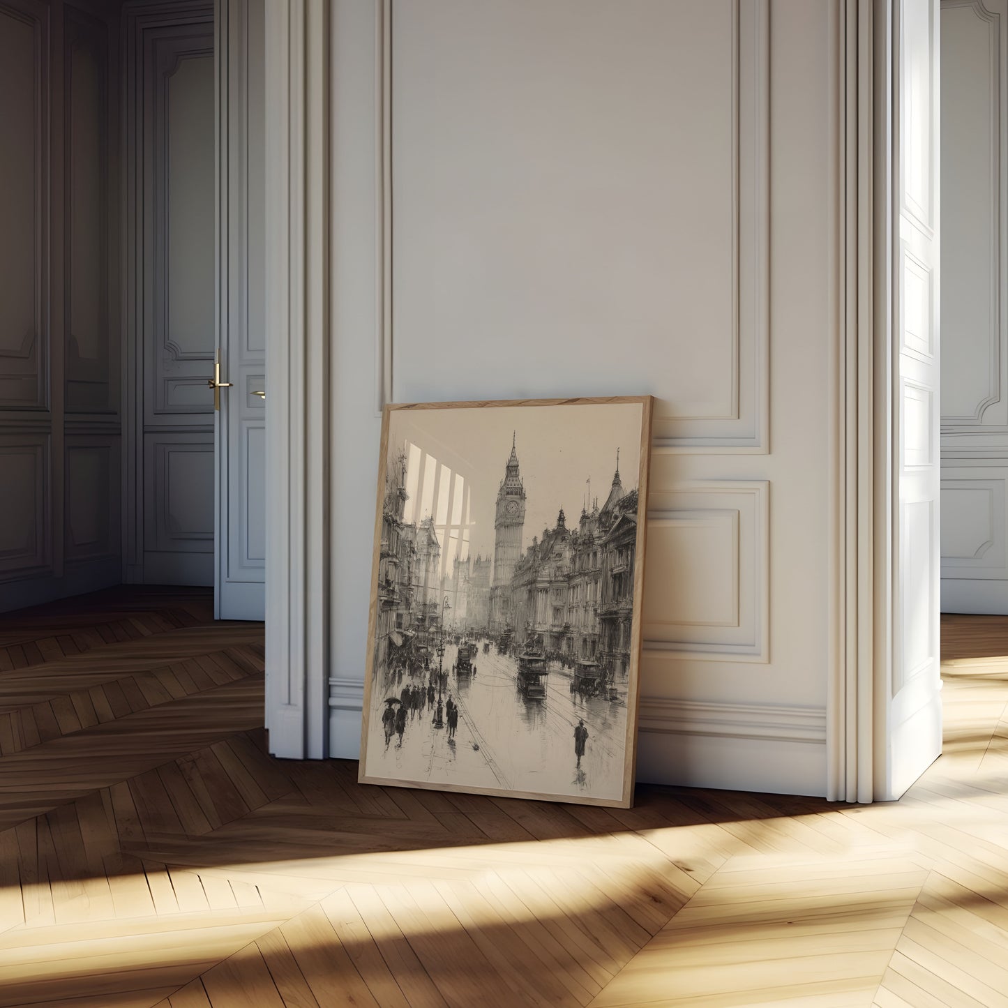 London Cityscape Vintage Poster