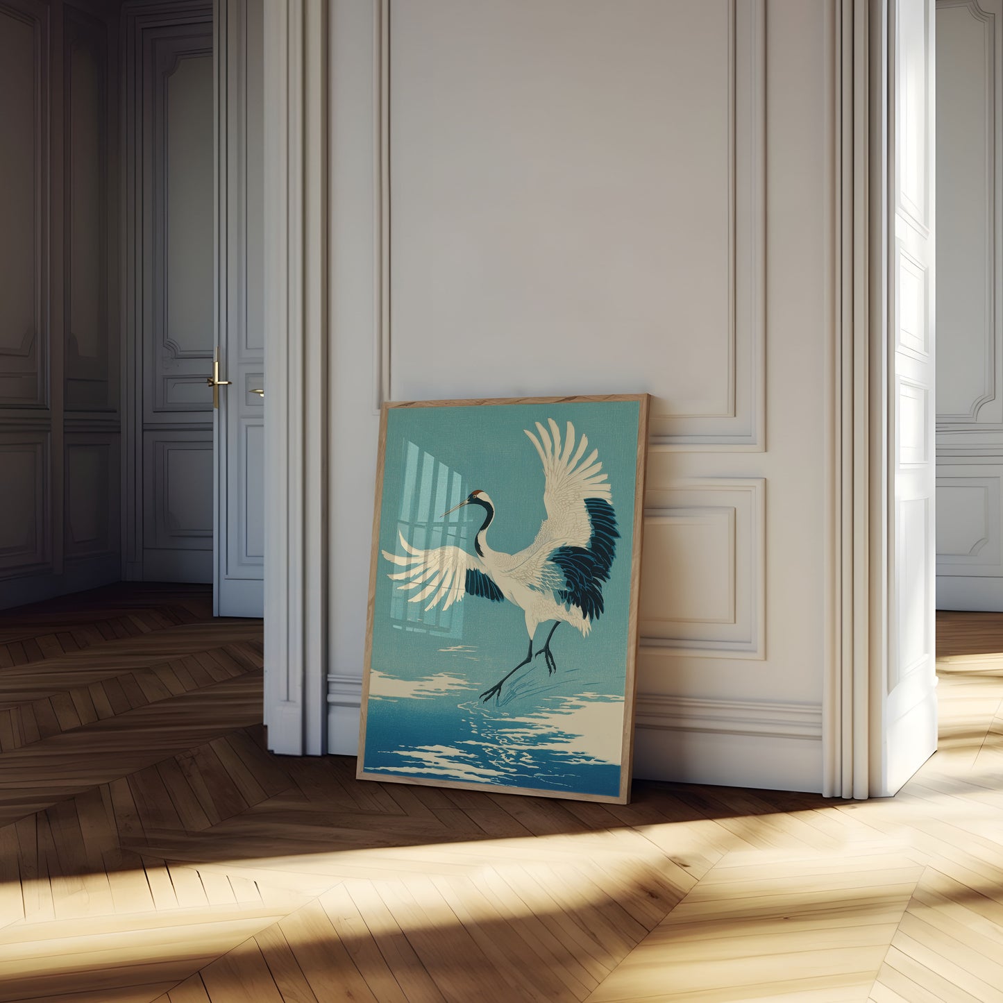 Elegant Kran i Flugt Plakat