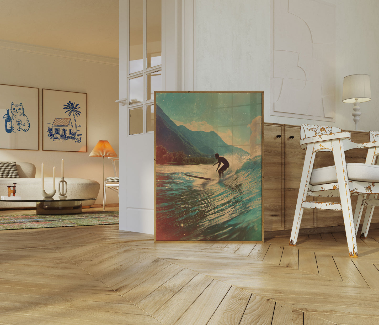 Mountain Wave Surfing Poster