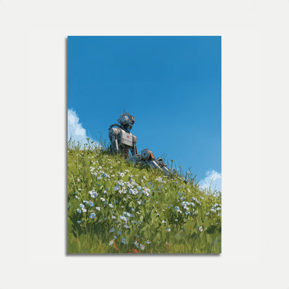 Robotter i Vildblomst-Engen Plakat