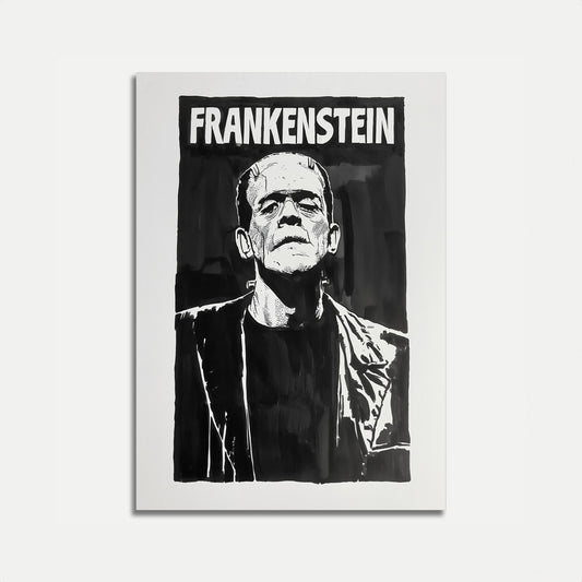 Frankenstein Klassisk Skräckaffisch