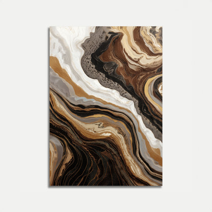 Liquid Gold Marble Poster