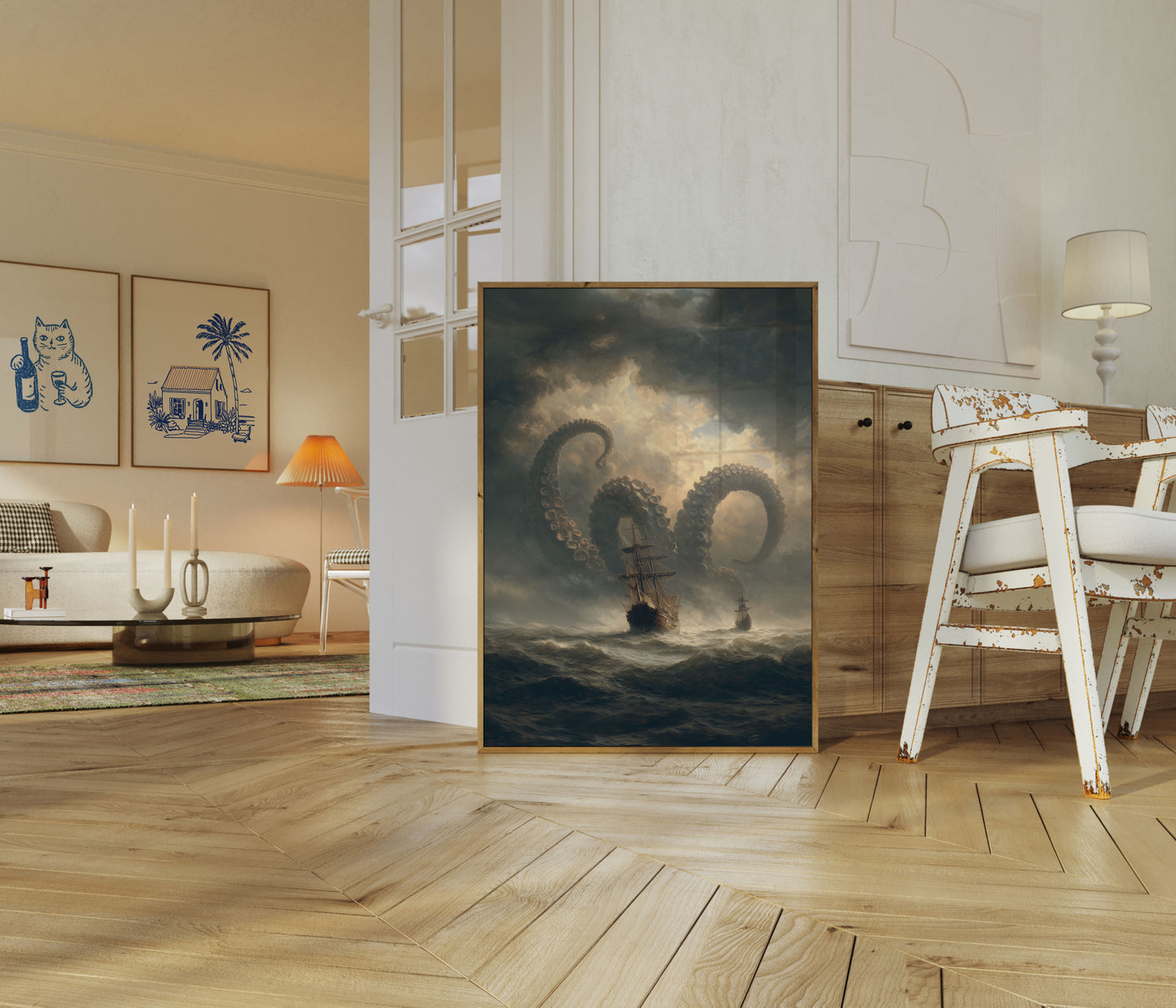Kraken Sea Storm Encounter Poster