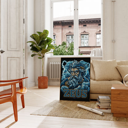 Zeus Gott des Donners Poster