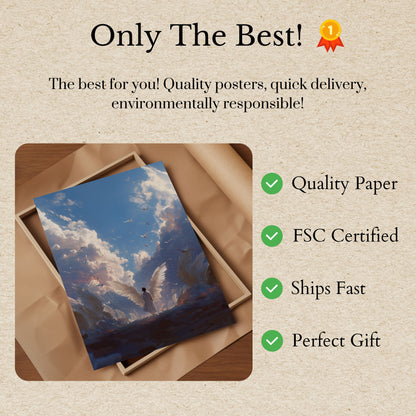 Goddelijke Engelenvleugels Poster