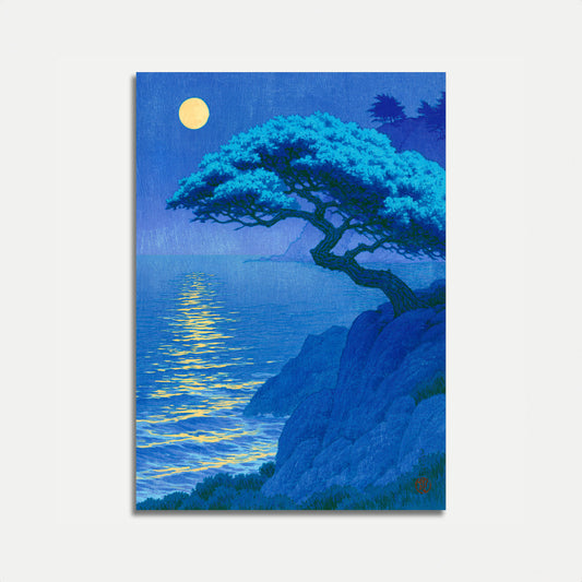 Måneskinntre ved havet plakat