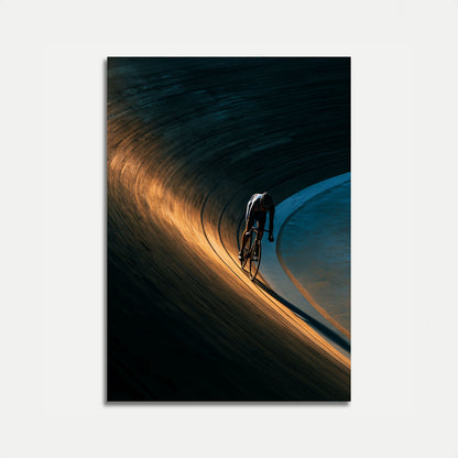 Poster sulla Velocità del Ciclismo su Pista