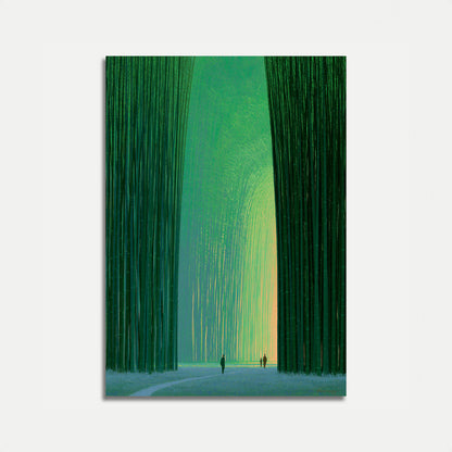 Viale Cattedrale Foresta Poster