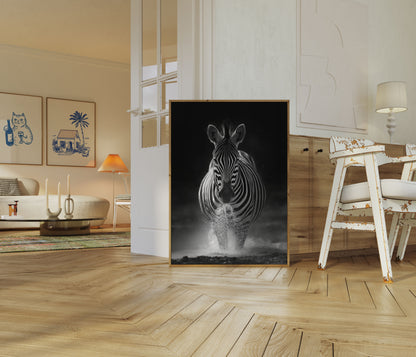 Dynamic Zebra Motion Poster