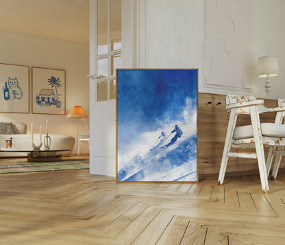 Manifesto Discesa Alpina con gli Sci