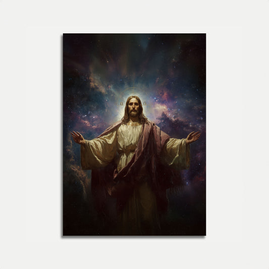 Cosmic Christ Radiance Poster