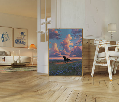 Wild Freedom Horse Poster