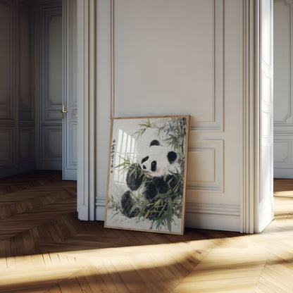 Gentle Panda Bamboo Sanctuary Poster
