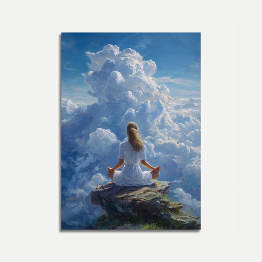 Póster de meditación Nubes Serenas