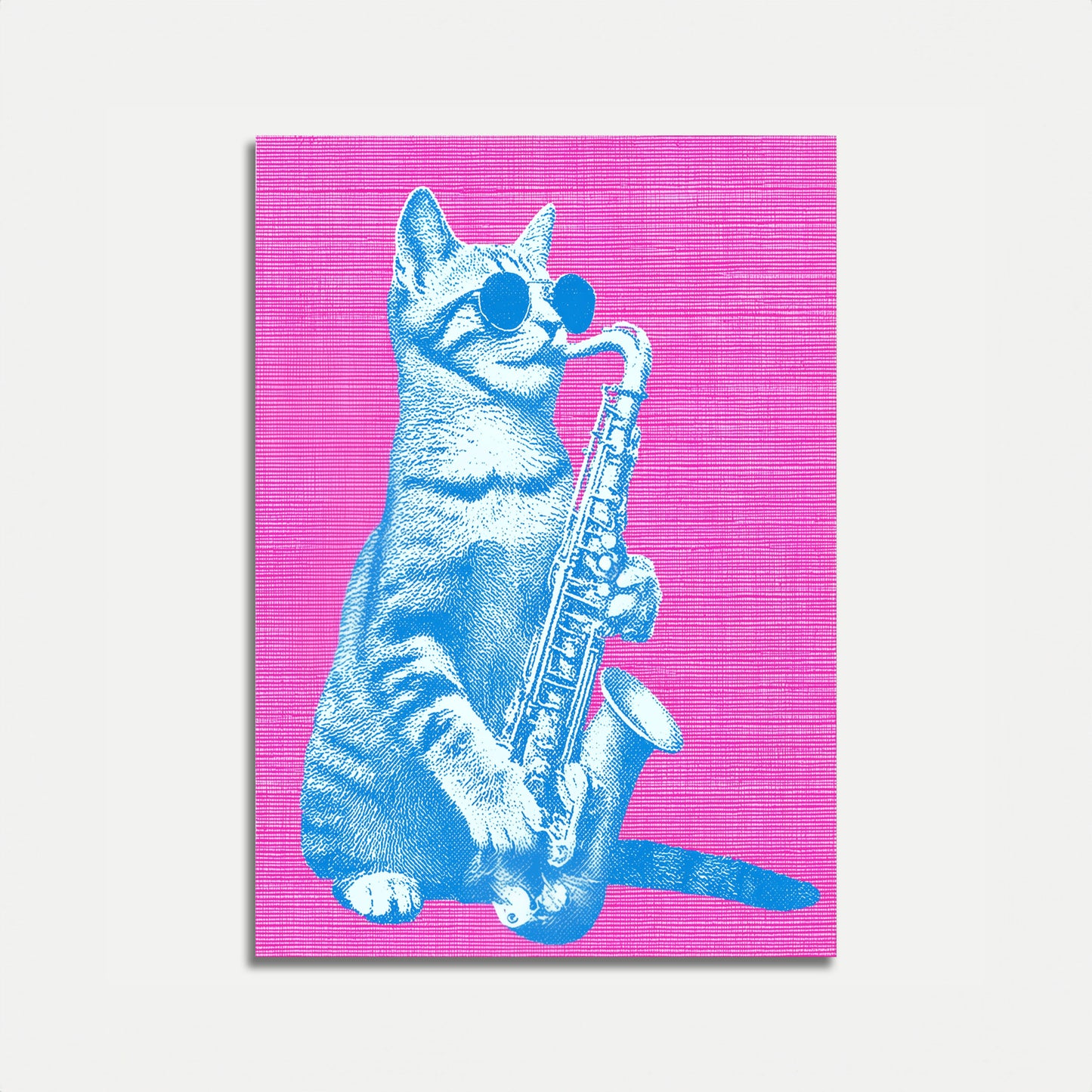 Cool Cat Jazz Saxophone Poster