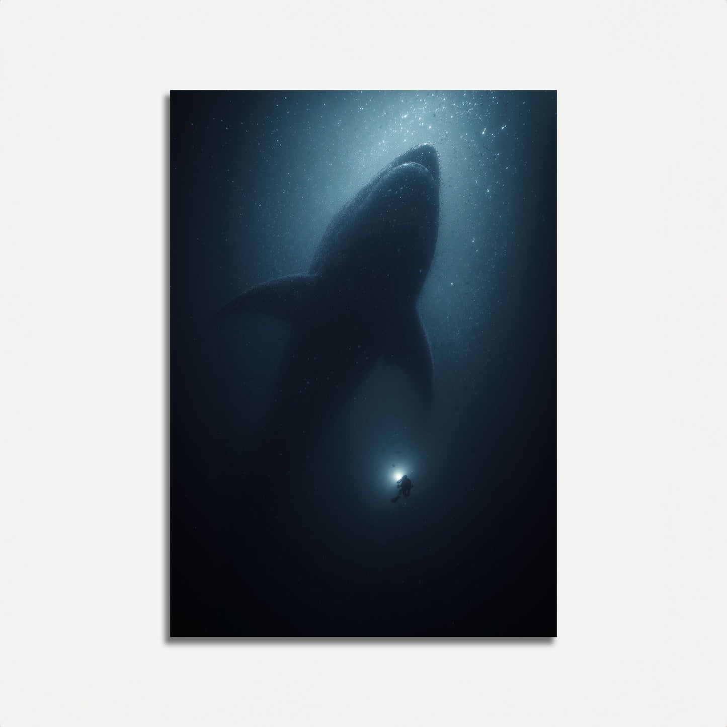 Depths of Darkness Shark Poster