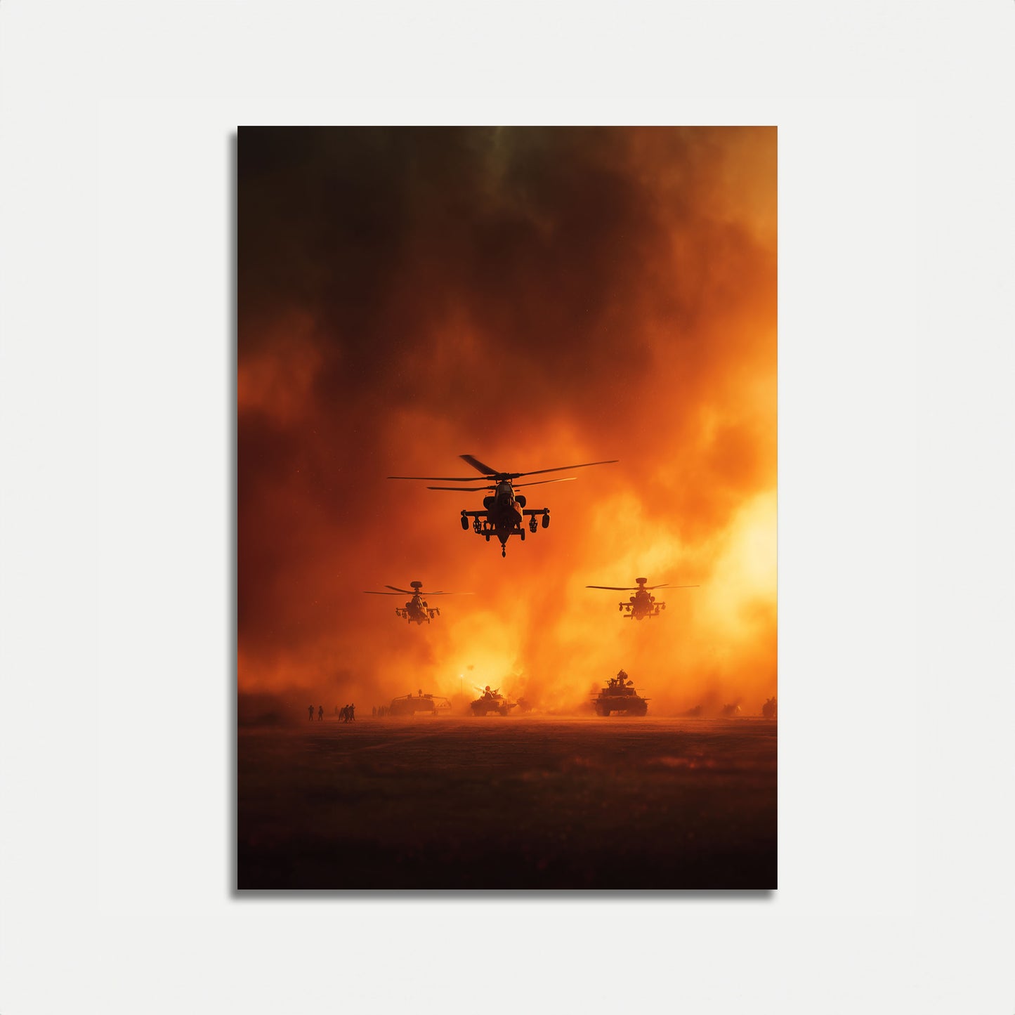 Helvedes Slagmark Militærplakat