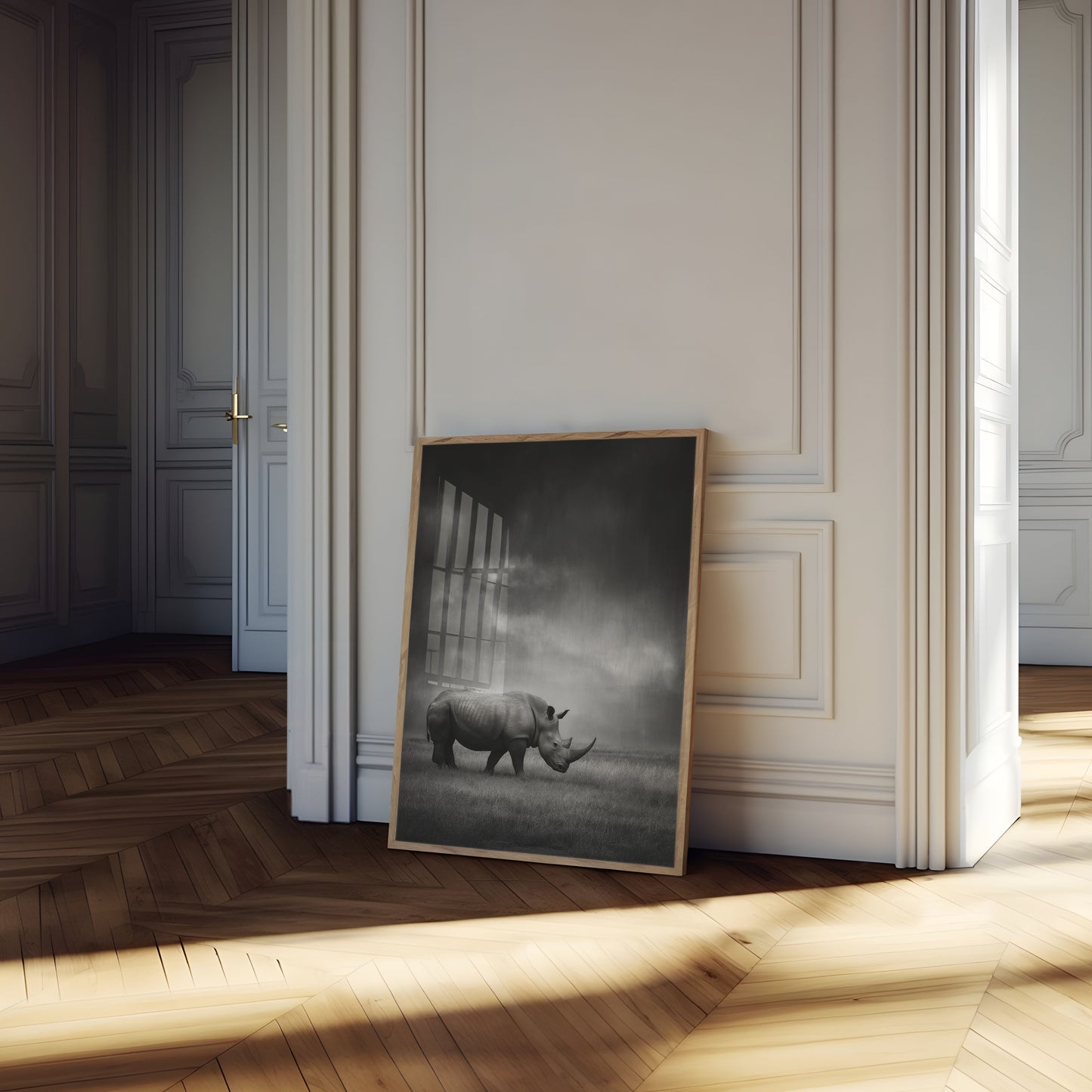 Póster de la tormenta de rinocerontes solitarios